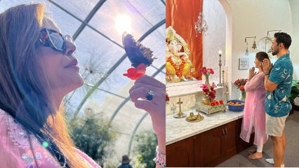 Rubina Dilaik Pregnancy Reveal, Husband के साथ Puja करते Baby Bump.. | Boldsky