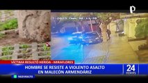 Miraflores: hombre resulta herido tras enfrentamiento con cuatro delincuentes