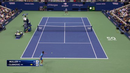 Djokovic n'a pas traîné face à Müller : Les temps forts du match