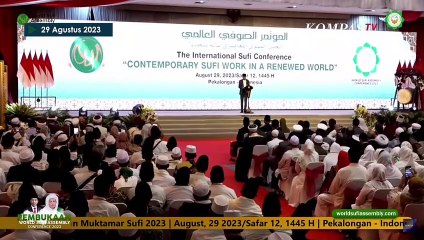 [FULL] Sambutan Jokowi dalam Pembukaan Muktamar Sufi 2023, Dihadiri Prabowo dan Ganjar