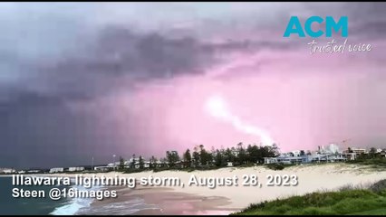 Illawarra lightning storm | August 28, 2023 | Illawarra Mercury