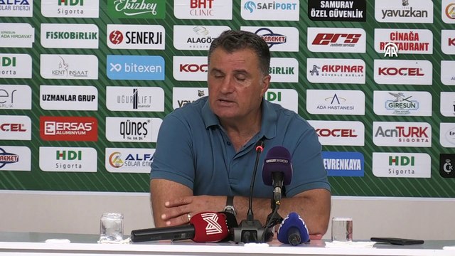 GİRESUN - Bitexen Giresunspor-Teksüt Bandırmaspor maçının ardından