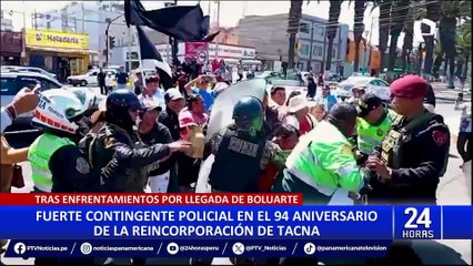 Dina Boluarte: presidenta y ministros son recibidos con pifias en aniversario de Tacna