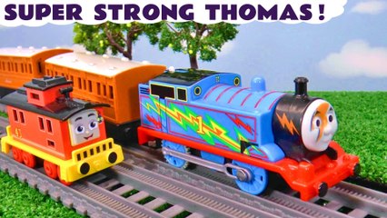 Super STRONG Thomas Toy Train Story with Annie and Clarabel