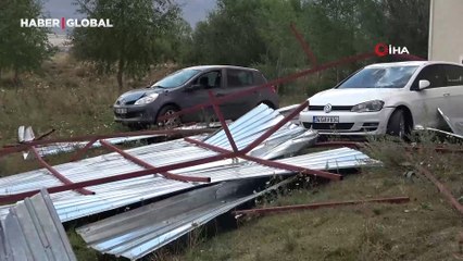 Ardahan’da hortum, her şeyi yıktı geçti!