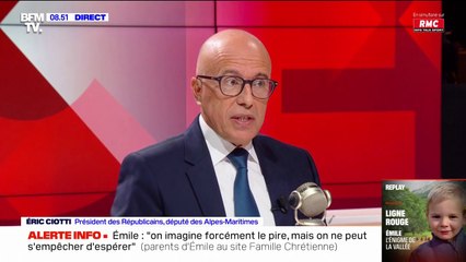 Éric Ciotti à propos de la présidentielle de 2027: "Il n'y aura pas de compétition [chez LR], il y aura une ligne claire, des idées et une incarnation"