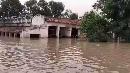 सीतामढ़ी का रक्सिया गांव बाढ़ के पानी में डूबा, आवागमन ठप होने से खाने-पीने की दिक्कत