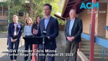 NSW Premier Chris Minns announces Bega housing development on former TAFE site, 29-8-23, Bega District News