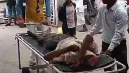 पंधाना: बाईक सवार के सामने आई बकरी, गम्भीर घायल को पहुंचाया अस्पताल