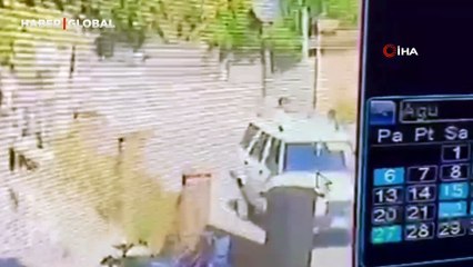 Anahtarı kontakta unuttu, durumu fark edenler arkasından aracı böyle çaldılar!