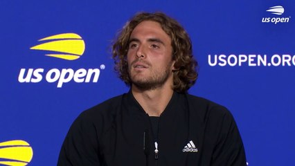 US Open 2023 - Stefanos Tsitsipas : "I play a one-handed backhand, it's because of Roger Federer. In a way, I want to be his successor"