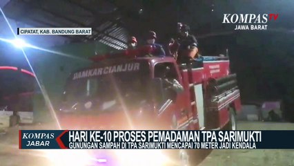 Gunugan Sampah  Di Tpa Sarimukti Mencapai 70 Meter