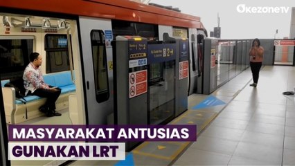 Tekan Angka Kemacetan dan Polusi, Masyarakat Antusias Gunakan LRT