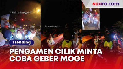 Bikin Haru, Momen Pengamen Cilik Minta Coba Geber Motor Pengendara Moge