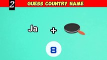 Guess the Country Name by Emojis  || Quiz Trivia