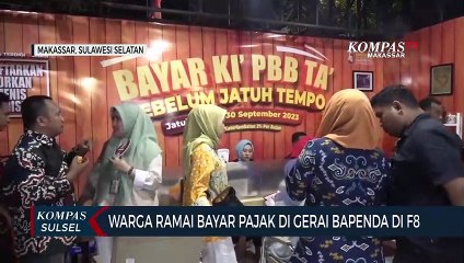 Warga Ramai Bayar Pajak Di Gerai Bapenda Di F8