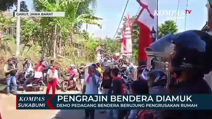 Demo Pedagang Bendera Berujung Pengrusakan Rumah