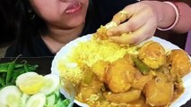 Eating egg curry with rice asmr-egg curry eating-dim curry eating-eating dim sum asmr