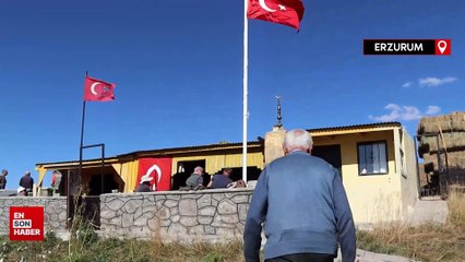 Erzurum'da dedesinin vasiyetini yerine getirdi: Allahuekber Dağı'nda barınak yaptı
