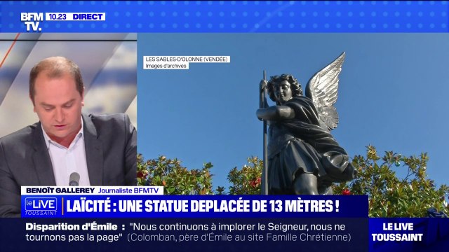 Aux Sables-d'Olonne, la statue de Saint-Michel déplacée de quelques mètres au nom de la laïcité