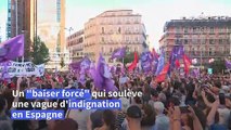 Baiser forcé: rassemblement à Madrid contre le sexisme dans le football