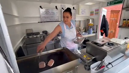 New burger van open