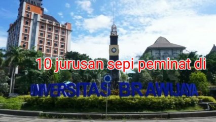 10 Jurusan Sepi Peminat di Universitas Brawijaya di SBMPTN 2022, untuk Daftar SNBT