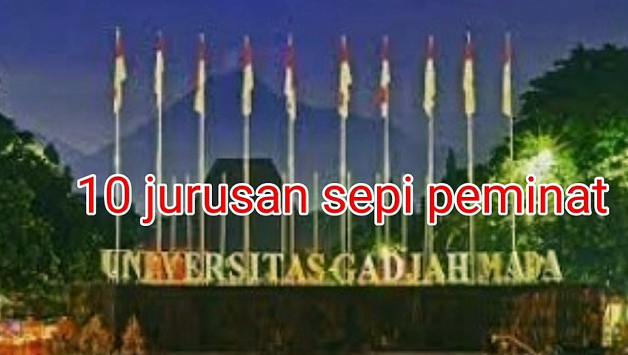 10 Jurusan Sepi Peminat UGM, Referensi UTBK SNBT 2023