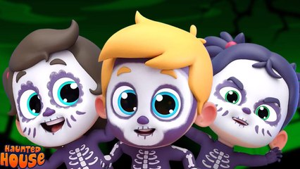 Five Little Skeleton, Spooky Song And Halloween Rhyme For Kids