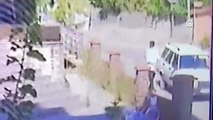 Karabük'te park halindeki otomobilin çalınma anı güvenlik kamerasında