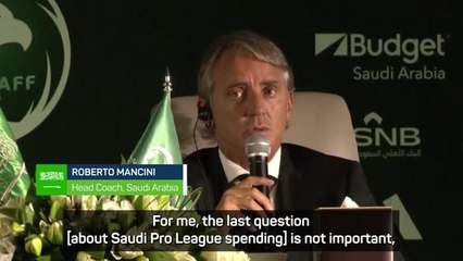 Video herunterladen: Mancini praises Saudi spending