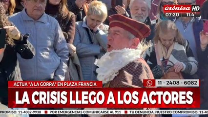 Pablo Alarcón actúa a la gorra para poder llegar a fin de mes