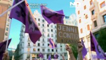 Madrid, corteo in difesa di Jennifer Hermoso