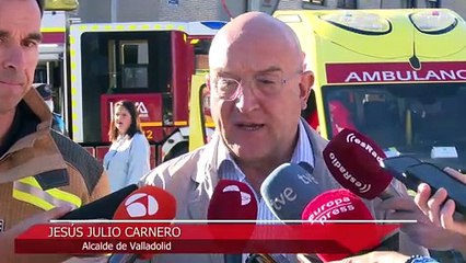 Trece heridos por la explosión en un edificio de Valladolid