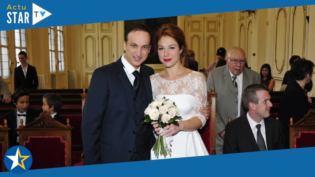 Emilie Dequenne amoureuse  photos de sa robe de mariée en dentelle de Calais spécialement créée pou
