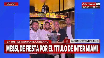 Messi no para: mirá cómo festejó el triunfo del Inter de Miami