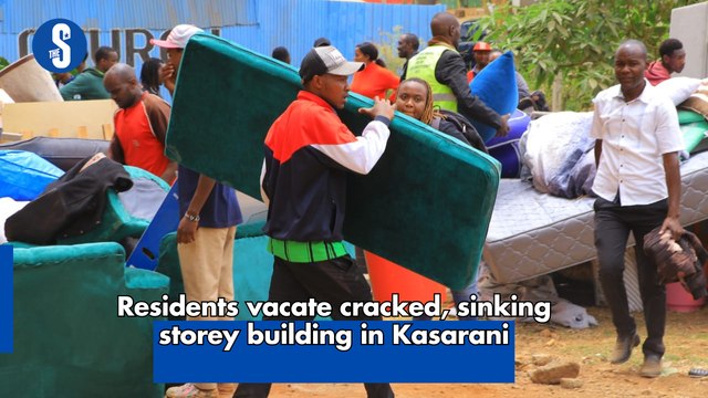 Residents vacate cracked, sinking storey building in Kasarani