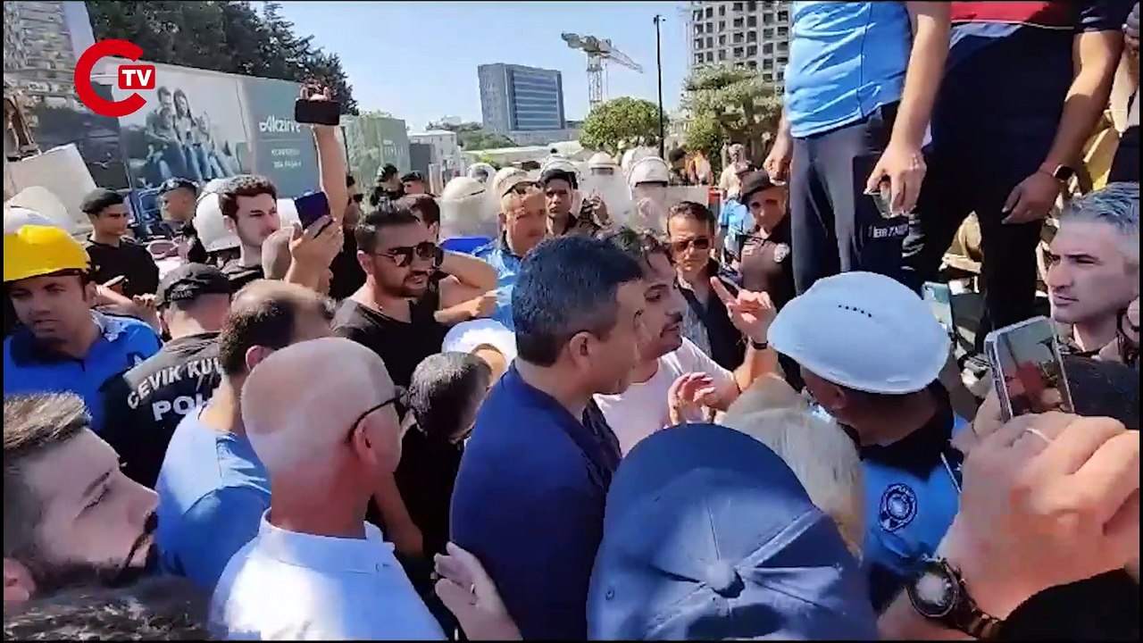 İBB'nin 'kaçak yapı' yıkımına polis engeli