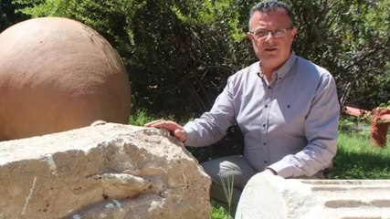 Manisa'da altyapı çalışmasında bulunan kabartma heykel koruma altına alındı