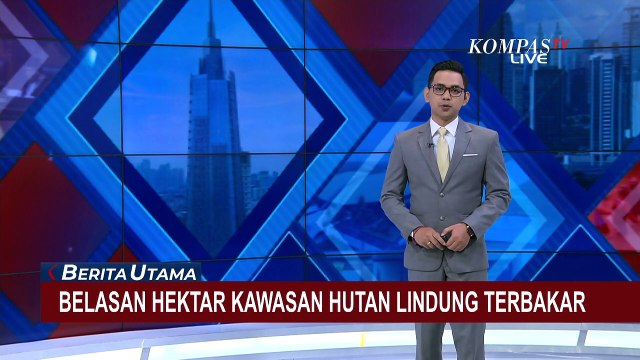 Belasan Hektare Kawasan Hutan Lindung di Gunung Prongos Ponorogo Terbakar