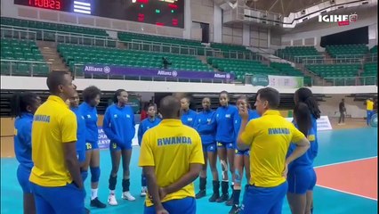 U Rwanda rwatsinze Lesotho seti 3-0 mu Gikombe Nyafurika cya Volleyball mu Bagore __ Byari ibyishimo