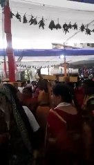 #Bhaktas dance to the tunes of Tere sang mujhe rehna hai  #Paduka Pradan Sohala