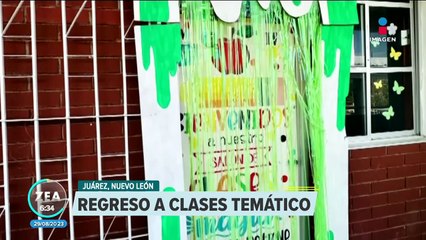 "El profe chido" decora salón de clases con temática de Nickelodeon