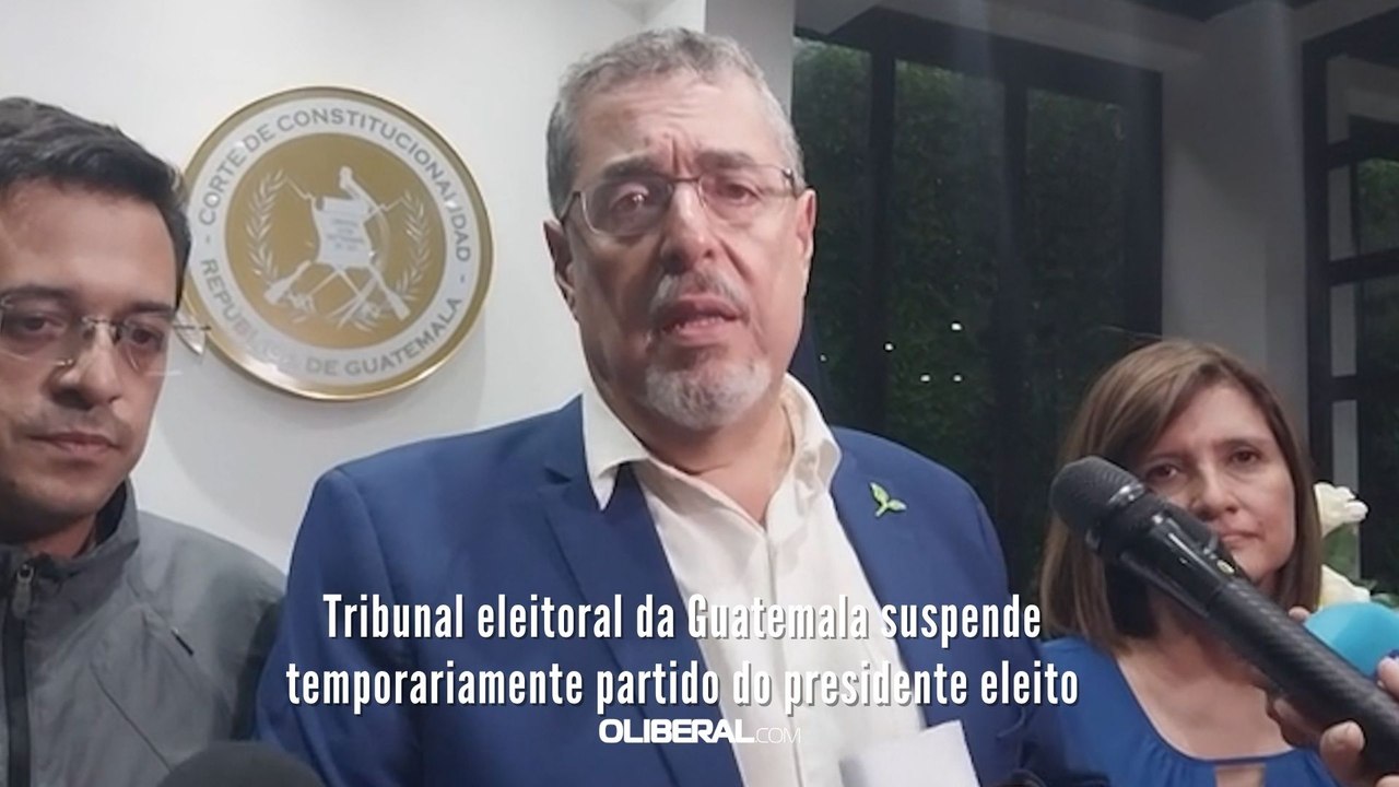 Tribunal eleitoral da Guatemala suspende temporariamente partido do presidente eleito