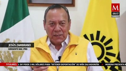 Jesús Zambrano culpa a AMLO de que MC no se una al Frente Amplio