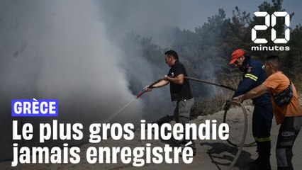 Grèce : Le plus grand feu d’Europe jamais enregistré désormais hors de contrôle #shorts
