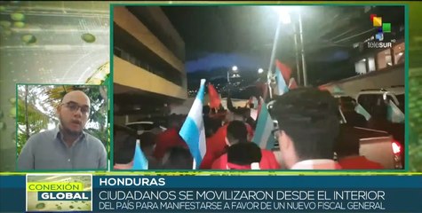 Partidarios del gobierno hondureño se movilizan en respaldo a elección de Fiscal General