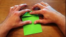 ॐ HOW TO MAKE JUMPING FROG WITH CRAFT PAPER - EASY ORIGAMI