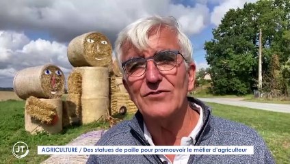 AGRICULTURE / Des statues de paille pour promouvoir le métier d'agriculteur