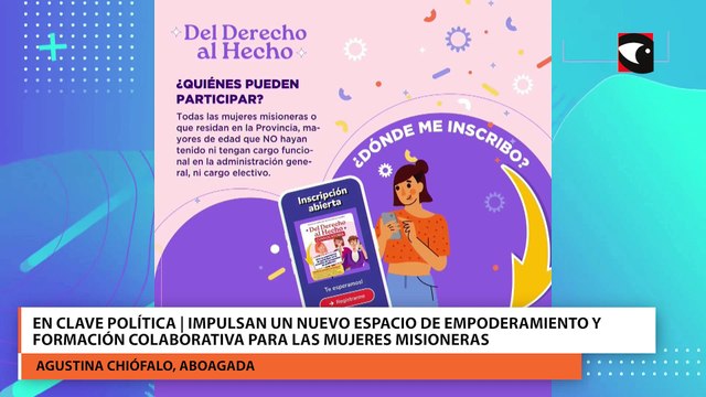 En clave política Impulsan un nuevo espacio de empoderamiento y formación colaborativa para las mujeres misioneras